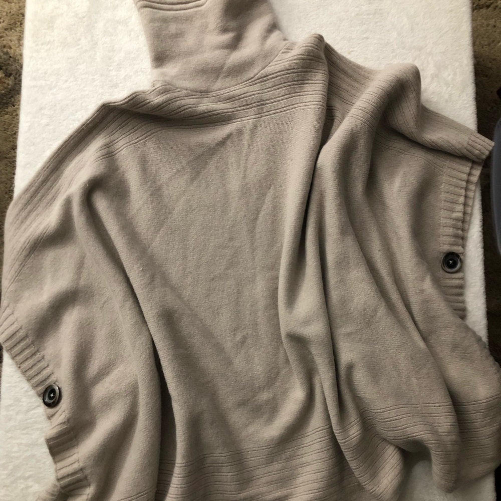 Knit wrap poncho